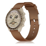 Correa De Reloj De Silicona Compatible Con Omega X Swatch Mo