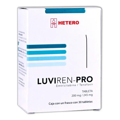 Luviren-pro Tableta 200/245 Mg, 30 Tabletas - Hetero Labs Limited