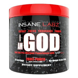 Pre Entreno I Am God Insane Labz 25 Servicios Sabor Fruit Punch