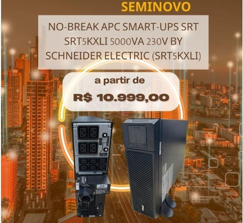 Nobreak Apc Smart-ups Srt 5000va 230v By Schneider Electric 