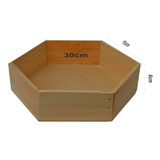 Caja Canasta Madera Hexagonal Amor Desayunos Detalle 30cm