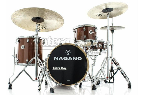 Bateria Nagano World Be Bop Coffee Brown Com Bumbo 18¨, Tom