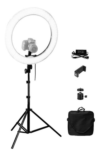 Iluminador Led Ring Light 14 Polegada 60w C Tripé 2,10