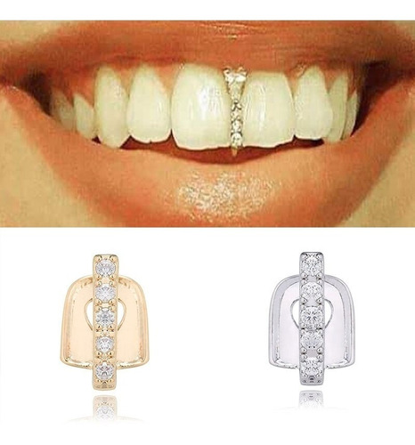 Dientes Grillz Hip Hop Decoracion Piedras Brillos  Bling 