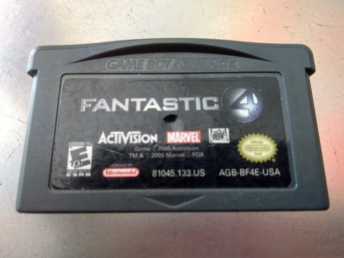 Juego De Gameboy Advance Ref 02,fantastic 4.