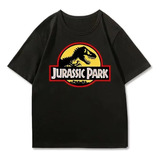 Camiseta Unissex De Algodão Com Estampa Jurassic Park