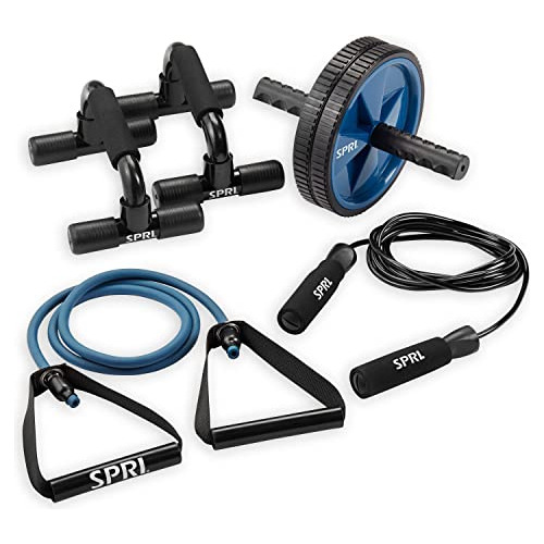 Spri Kit De Gimnasio En Casa Con Cuerda, Barras, Banda, Rued