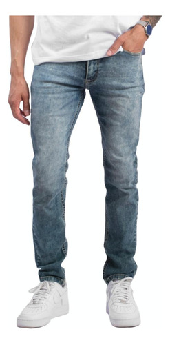 Pantalón Volsano Jean Recto Hombre Elastizado Premium 