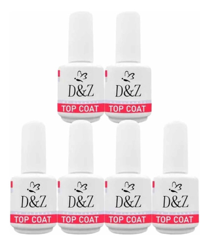 Kit 06 Selante Top Coat D & Z Porcelana Acrigel D E Z Oferta