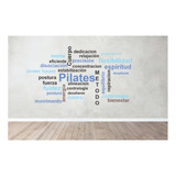 Vinilos Decorativo Frase Pilates Texto Gym Fitness Deportes