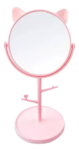 Espelho De Mesa Gato Maquiagem Beleza Decoração Suporte