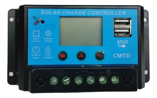 Controlador Regulador Solar 10 A !!  Digital !!