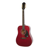 Guitarra Acústica EpiPhone Limited Edition Ft-100 Para Diestros Wine Red Brillante