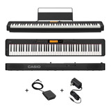 Casio Cdp S350 Piano Digital 88 Teclas Compacto Usb Ritmos Color Negro