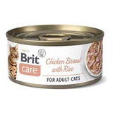 Brit Care Pate Pechuga Pollo Con Arroz 70g Para Gatos