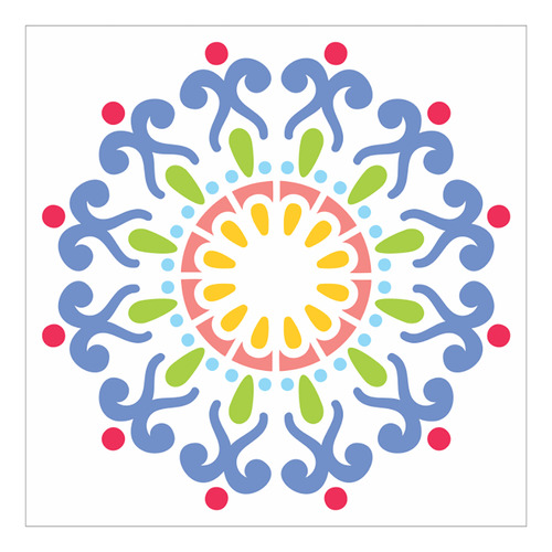 Stencil Mandala - 30x30 - Ref 9507