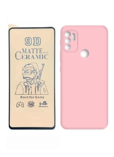 Funda Forro Silicona Para Motorola G71 + Vidrio Cerámico