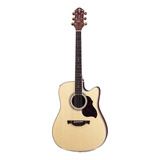 Violão Crafter De8n Sólido Folk Cutaway Equalizador S1-pro Cor Bege Material Do Diapasão Bordo Orientação Da Mão Destro