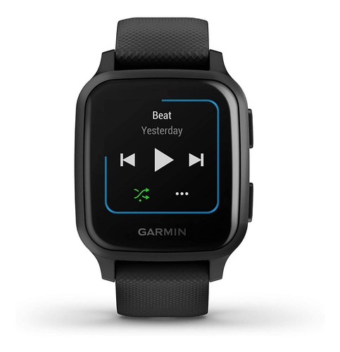 Smartwatch Garmin Venu Venu Sq - Music Edition 1.3  Caja 40mm De  Polímero Reforzado Con Fibra  Black, Malla  Black De  Silicona