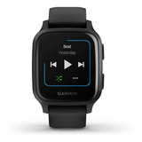 Smartwatch Garmin Venu Venu Sq - Music Edition 1.3  Caja 40mm De  Polímero Reforzado Con Fibra  Black, Malla  Black De  Silicona Y Bisel  Slate De  Aluminio Anodizado