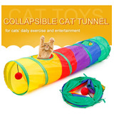 Túnel Plegable Gato Carretera Gato Juguetes Gatito Tunnel Po