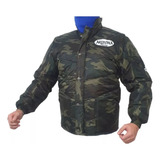 Jaqueta Motocicleta Arizona Racing Camuflada Verde Masculina