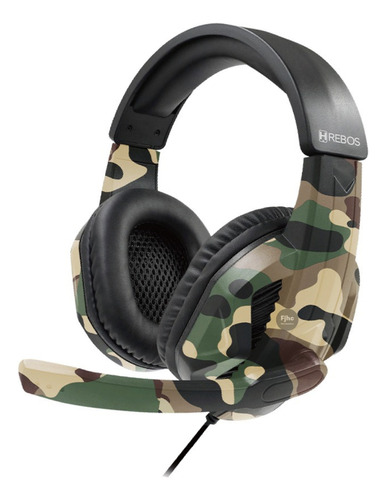 Fone De Ouvido Gamer Micro Pc Headset P3 Camuflado