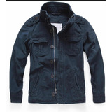 Chamarra Hollister Azul De Hombre Estilo Deslavada