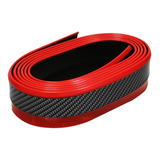 Rollo De Moldura Lip Carbon Rojo 2.5 Metros Universal