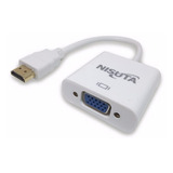 Nscohdvg4: Conversor Hdmi A Vga Con Audio Y Alimentación Nisuta