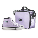 Zapatilla Urbana Addnice Con Bolso Vulcan Metallic 2 Kd