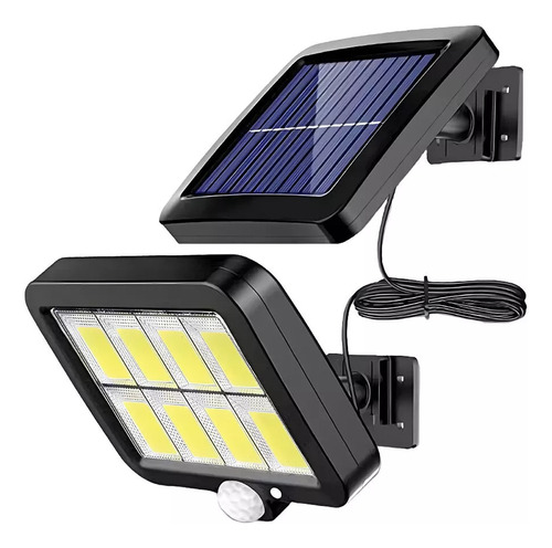 Lámpara Solar Recargable Exterior Jardín Pared Luz 56 Led