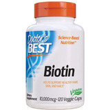 Biotina 10.000 Mcg 120 Cápsulas, Doctor's Best