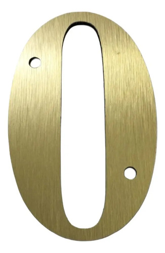 Números Para Casa Aluminio Oro 10cm Números Residenciales | Meses sin interés
