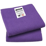 Toalla De Cocina Ripple, Juego De 2, Color Morado