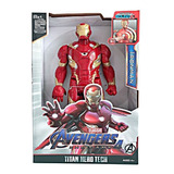 Muñeco Iron Man 30cm Luz Y Sonido Articulado Envio Gratis