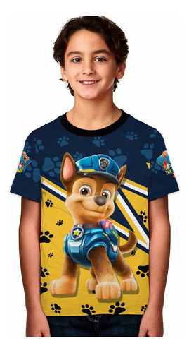 Camiseta Paw Patrol Patrulla Cachorro Unisex Exclusiva Niño 