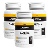 Kit Lavitan Cafeína 200mg Com 3 Potes De 100 Cápsulas Cada