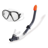 Careta Snorkel Kit Buceo Resistente Ajustable Original Intex
