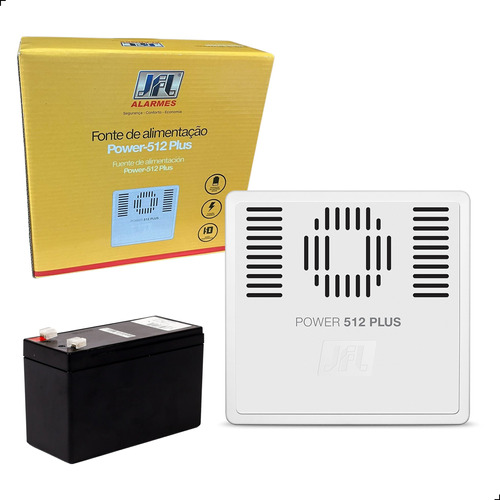 Fonte De Alimentação Jfl Power 512 Plus 5a Com Bateria 12v