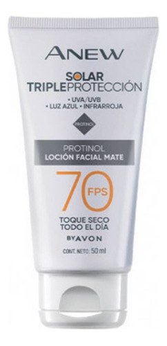 Anew Protector Solar Fps70 Gel Crema Fac - g a $750