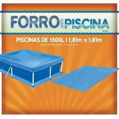 Forro Para Piscina De 1.500 Litros Em Pvc Mor 1.81 X 1.81 M