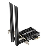 Adaptador De Rede Edup Wifi6 5374mbp Pcie Bt5.3 Dual Band 5g