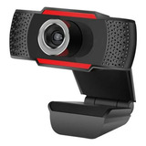 Web Cam Full Hd 1080p Video Skype Zoom Pc Color Negro-rojo