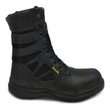 Bota Táctica Cómoda Policía Seguridad Casquillo Cosida 4076