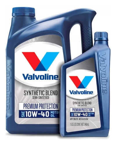 Aceite 10w40 Semi-sintentico P. Protection Valvoline X 5 Lt