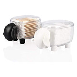 Dispensador Agirlvct Con Soporte Qtip, Paquete De 2 Unidades