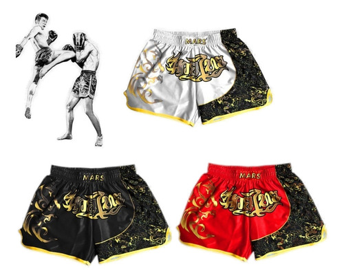 Pantalones Cortos De Boxeo, Pantalones De Playa De Talle Med