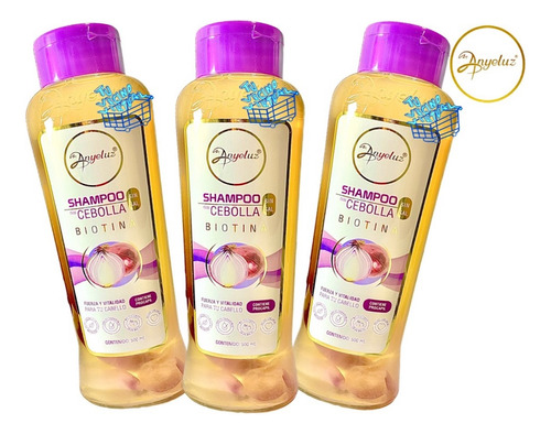 Shampoo De Cebolla Anyeluz X3 - mL a $256