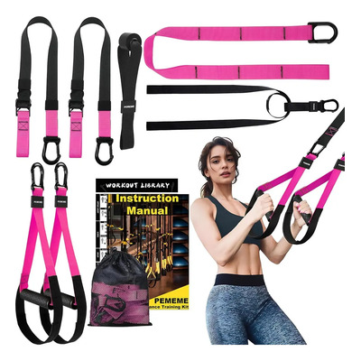 Trx Rip Trainer Bandas Para Ejercicio Suspensión Entrenamien Color Rosa